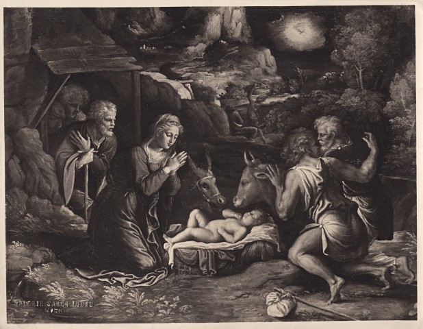 Galerie Sanct Lucas — Girolamo da Carpi - sec. XVI - Adorazione dei pastori — insieme